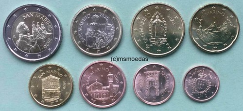 San Marino KMS 8 Euromünzen mit 1 Cent bis 2 Euro Münzen coin Jahr Motiv Wahl - Bild 17 von 22