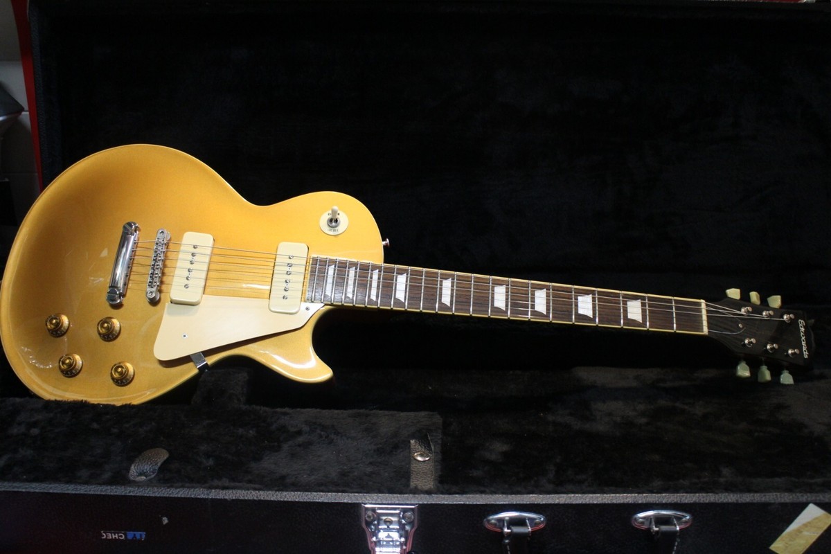 USED Edwards Limited Model Electric Guitar E-LP-125 Gold Top GT192