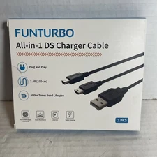 FUNTURBO all in one Nintendo DS charger Cable 2 DUPLICATE Cables