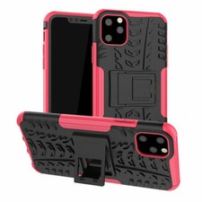 For Apple iPhone 11 Pro & Max Shock Proof Armour Hybrid Gorilla Stand Case Cover