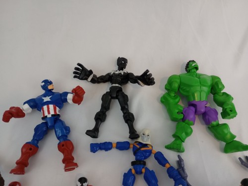 Lot of 8 Marvel Figures Super hero Mashers + Bend & Flex Venom Carnage More - Picture 4 of 7