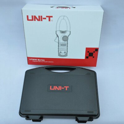 UNI-T UT208A AC DC Clamp Multimeter Auto Range Volt Amp Ohm Cap Hz Temp Tester