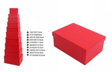 x Set 10 Pezzi Scatole Box Per Regali Varie Misure Matrioska Colore Rosso dfh