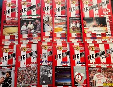 12 Fußballprogramme, 2. BL 2003/04, 1. FC Union Berlin , Konvolut 12 Heim-Hefte