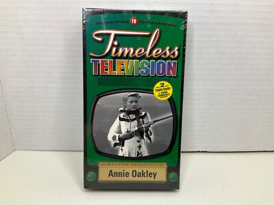 New Sealed ''Annie Oakley'' VHS Timeless Television 2 Episodes w/VTG Commercials
