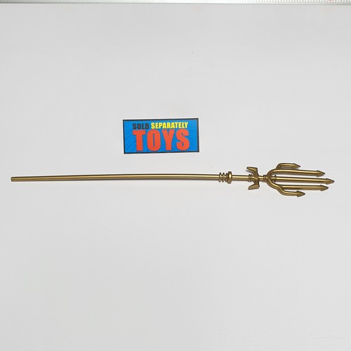 DC Direct Justice League Series 2 Aquaman TRIDENT 2005 Alex Ross gold accessory - Picture 5 of 6