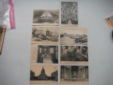 LOT 8 ANTIQUE WWI POSTCARDS FROM PARIS, FRANCE-INVALID CHURCH, TOMB OF NAPOLEON+
