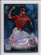 ARIEL JURADO 2016 BOWMAN INCEPTION BLUE ROOKIE AUTOGRAPH AUTO #14/99 AJ8594
