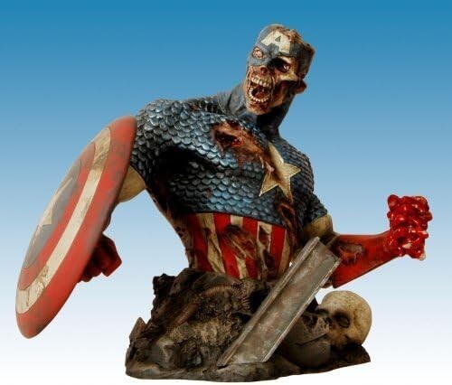 SDCC 2007 Marvel Zombies Colonel America Bust Diamond Select USED