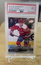2016-17 SP Authentic Upper Deck Update #520 Jakub Vrana Young Guns PSA 9