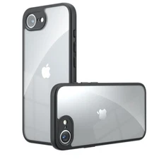 For iphone 16E 2025 6.1" Clear Shockproof TPU Frame Protective PC Hard Back Case