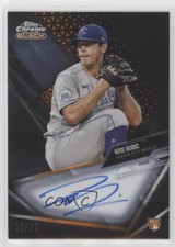 2021 Topps Chrome Black Orange Refractor 15/25 Kris Bubic #CBA-KB Auto 0c54