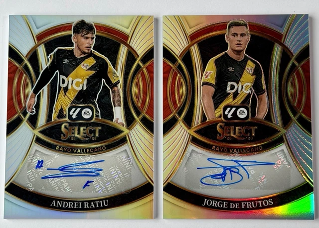 2025-26 Panini Select Autos Andrei Ratiu & Jorge de Frutos Rayo Vallecano