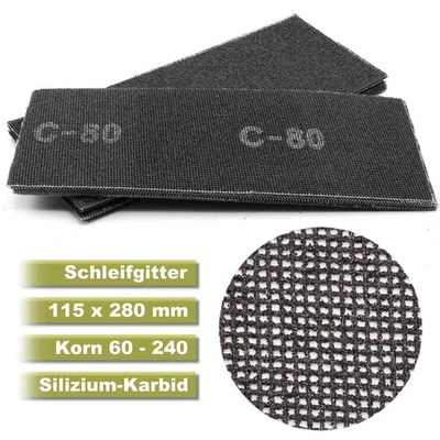HOBBYPOWER24 Mesh Lines 115 x 280mm Sanding Mesh Grit 60, 80, 100, 120, 150, 180, 240