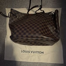 Louis Vuitton Neverfull MM Damier Ebene Brown...