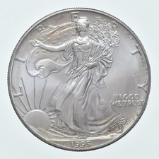 Better Date 1995 American Silver Eagle 1 Troy Oz .999 Fine Silver *782