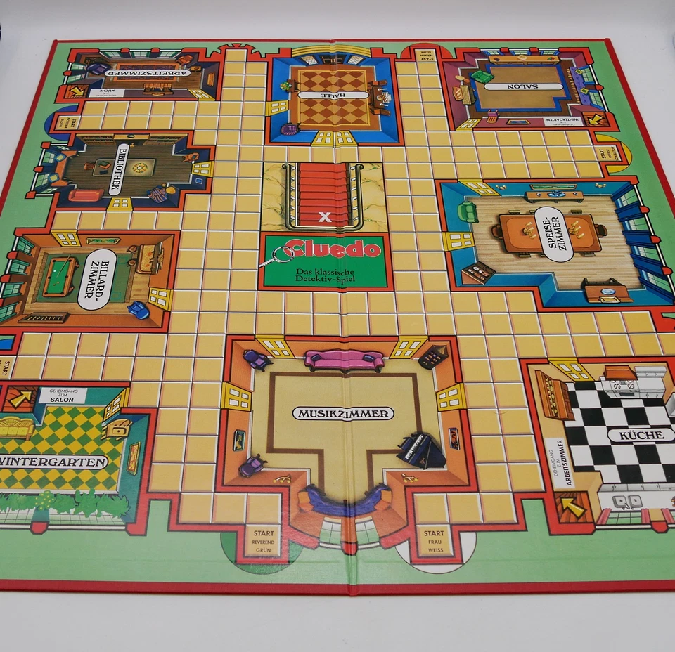 Cluedo Familienspiel Gesellschaftsspiel Brettspiel von Parker 1992 vollständig - Bild 4 von 4