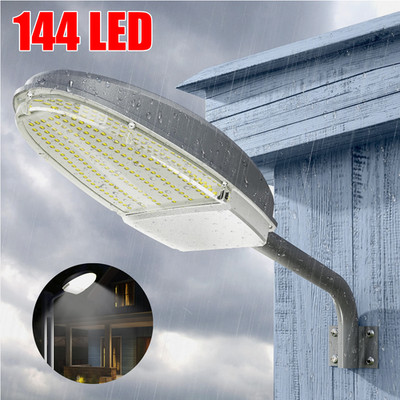144 LEDs Dusk to Dawn Flood Light Outdoor Street Yard Barn Security Lighting