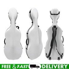 Advanced Cello Case 4/4 Carbon Fiber Hard Shell Light Cello Box Durable New