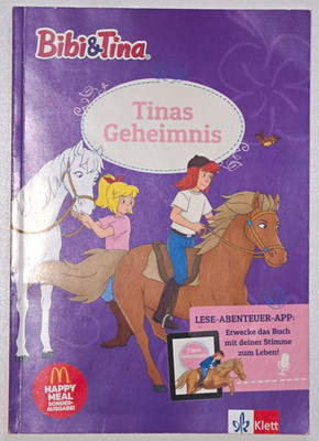 McDonald's Happy Meal Sonderausgabe Bibi & Tina Buch  Tinas Geheimnis 
