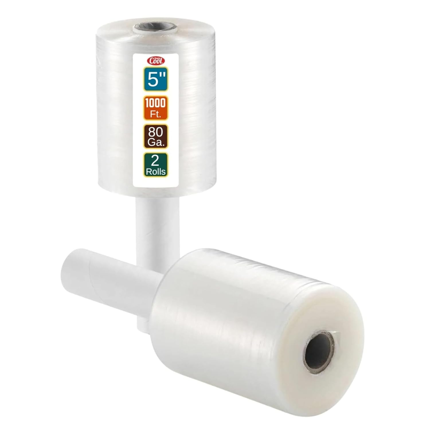 2 Pack Industrial Strength Mini Hand Stretch Wrap 5