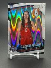 2025 Panini Prizm WNBA White Seismic #140 GEORGIA AMOORE Washinton Mystics RC