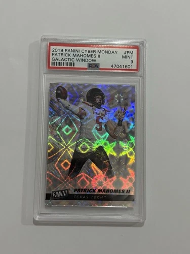 2019 Panini Cyber Monday Patrick Mahomes Galactic Window /25 PSA 9 #PM KC Chiefs