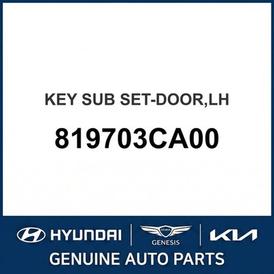 2000-2005 Kia Optima Schlüssel Sub Set-Tür OEM Neu 819703CA00