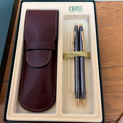 Cross ballpoint pen mechanical pencil and case set Ref 231