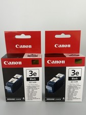 Canon 3e Black Ink Cartridge BCI-3eBK 2 Pack NEW SEALED