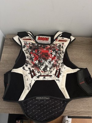 ICON Stryker Driver Field Armor Motorcycle Vest L-XL D3O Back Chest Protector