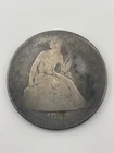 1859 US Seated Liberty Silver Dollar .900 Fine  Silver US Coin