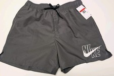 Nike 5IN Volley Short Men's Sports Swim Training Grey NESSA566-018 Large Lined