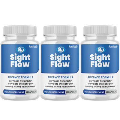 Sight Flow Eye Health Support, (3 Pack) Official Vision Comfort Supplement