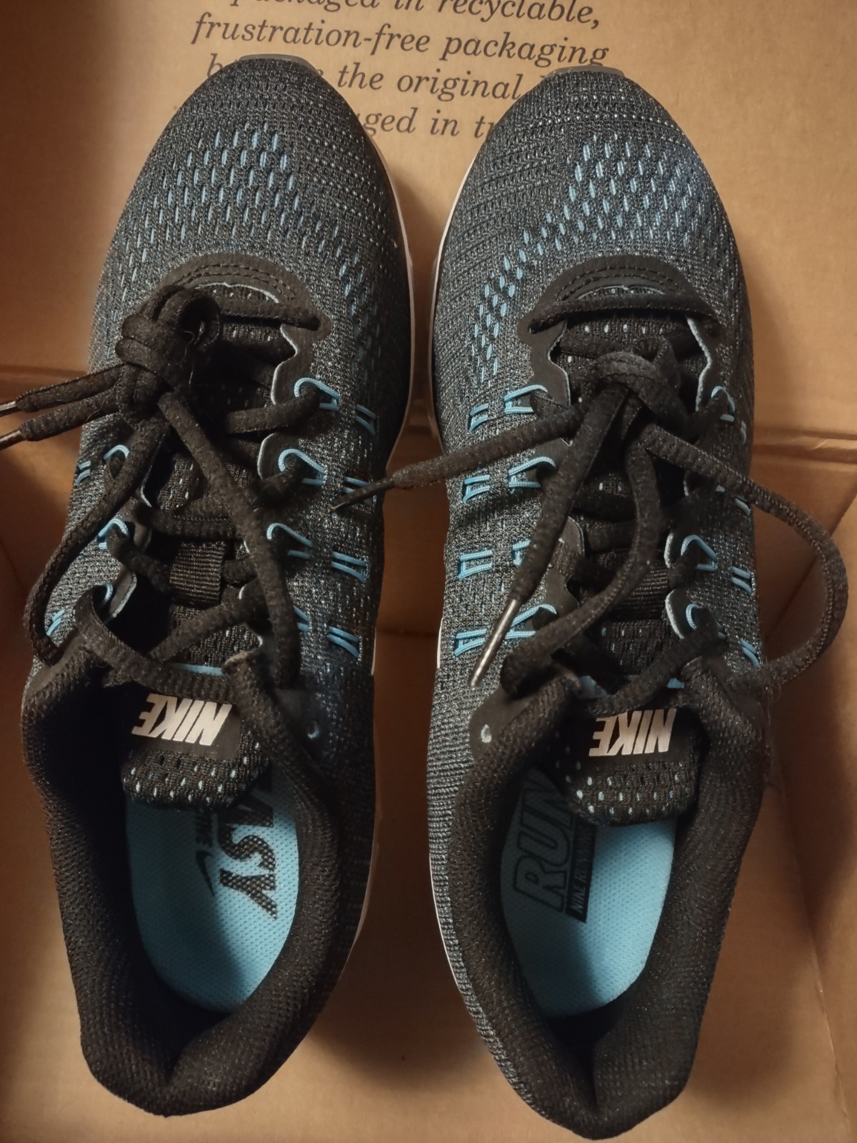 Nike Size 7.0 Air Max Tailwind Blue Black Men’s Sneakers Running Trainers Shoes thumbnail 6