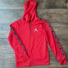 Jordan Jumpman Red Hooded Full Zip Up Jacket - Boys Size Large 12-13 yrs 