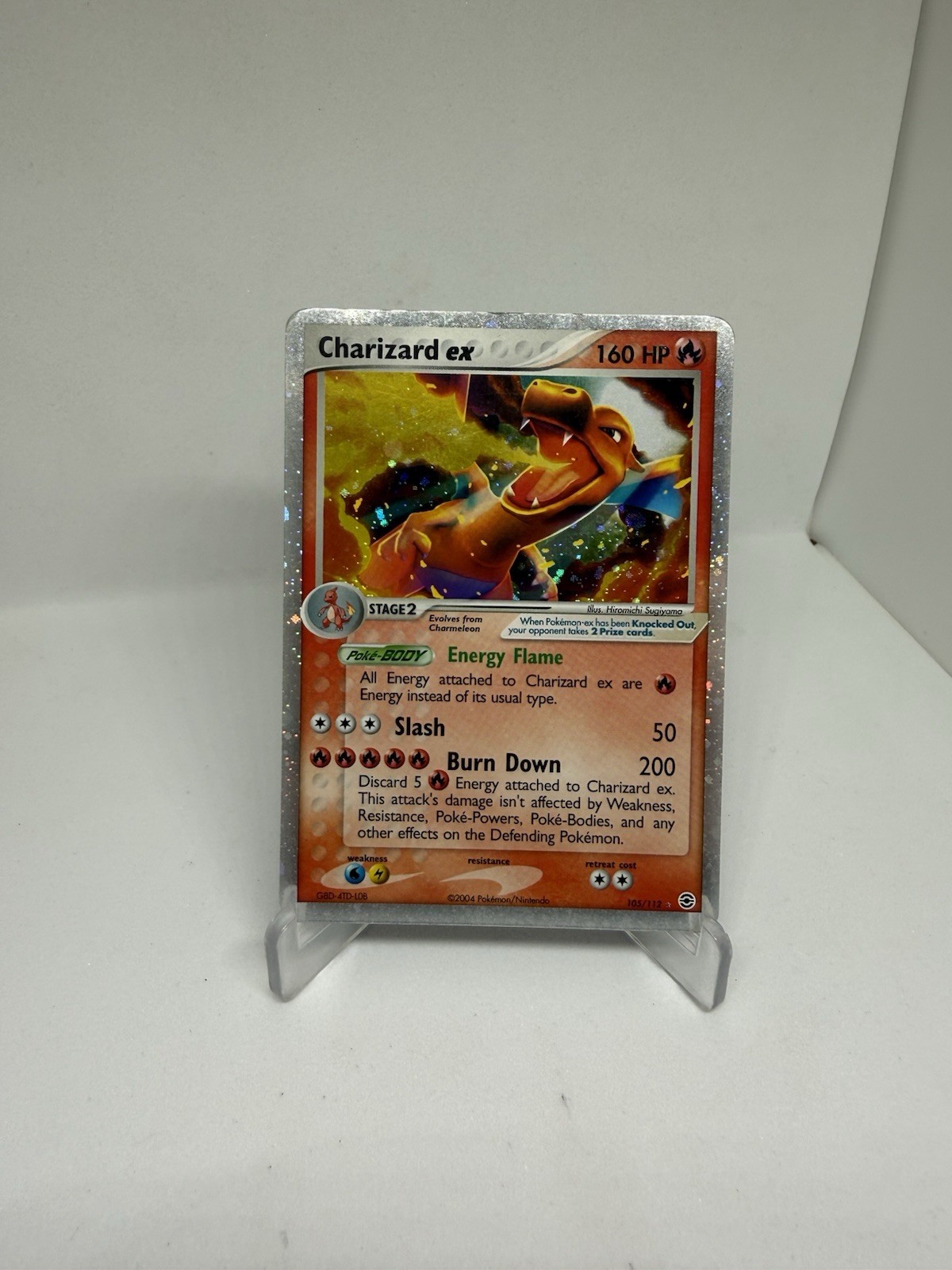 Pokémon 2004 Charizard Ex 105/112 EX Fire Red & Leaf Green Rare Holo LP