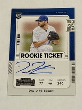 2021 Panini Contenders - Rookie Ticket David Peterson #131 (AU, RC)