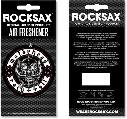 Motorhead - Rocksax - Motorhead - Rock + Roll - Air Freshener [New ]