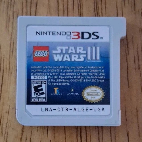 LEGO Star Wars III: The Clone Wars Nintendo 3DS Game LucasArts NTSC E10+ 2011