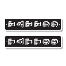 TATTOO Street Sign 2 Pack Plastic Metal Road Signs shop tattoos deDecals ink