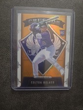 2022 PANINI CHRONICLES CRUSADE COLTON WELKER NEON ORANGE RC #/19 ROCKIES 