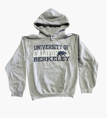 UC BERKELEY University of California Sweatshirt Hoodie Grau Vintage Style Gr. S