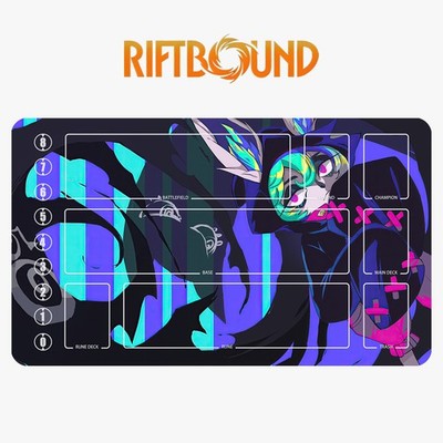 Vex Riftbound Playmat League of Legends Playmat+Bag Trading Card Game Mat+Bag