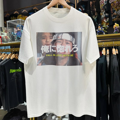 Fall In Love With Me Washed T-Shirt White M