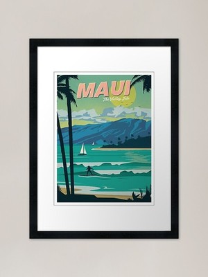 Maui Gerahmter Kunstdruck Gerahmtes Wandbild Poster Leinwanddruck Bild