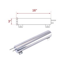 Polished Stainless Steel Radiator Coolant Over Flow Puke Tank Can 3 X 16 50 Oz Polished Stainless Steel Radiator Coolant Over Flow Puke Tank Can 3 X 16 50 Oz