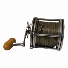 Vintage PENN Senator 114-H 6/0 High Speed Reel Red Bakelite USA Smooth Tested