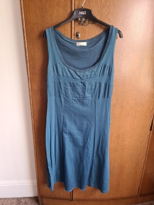 Mais Il Est Ou le Soleil Blue Paneled Jersey, Satin And Mesh Dress Size 40
