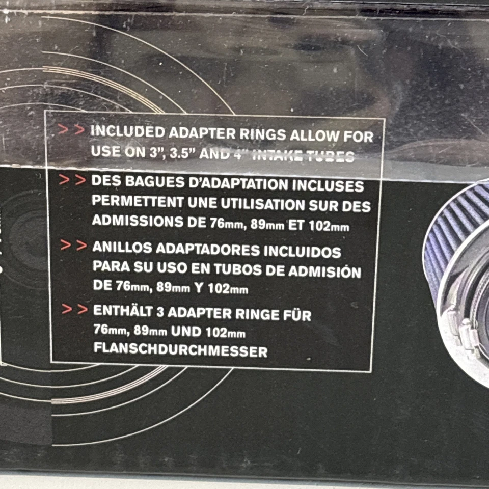 🛠️ Spectre Performance Air Filter 8132‑L – Red High‑Flow Cone Filter - Image 4 of 4